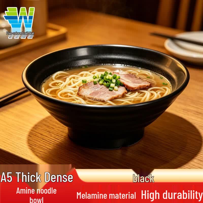 Durable A5 Melamine Noodle & Soup Bowl