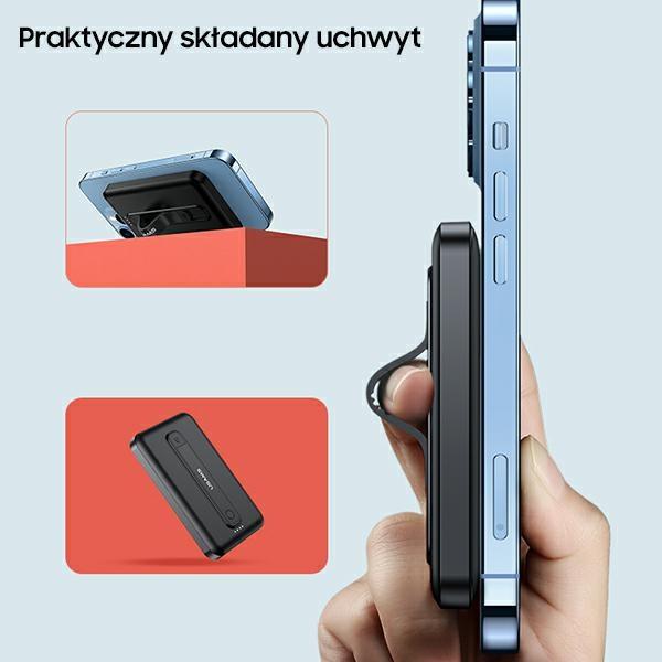 Powerbank USAMS PB64 10000mAh 20W QC3.0 Power Delivery MagSafe Czarny