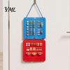 Thickened Felt Storage Bag Hair Accessories Wall Hanging Bag, Space Saving Organizer Kids Clip Holder with Hook, Multi-Color Partitioned for Hairclips