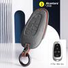 For Hyundai Tucson Nx4 Sonata Grandeur Santa Fe Solaris Sonata Alcantara Car Key Case Cover Keychain Shell