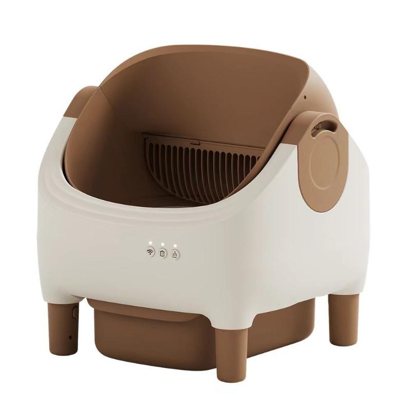

Automatic Cat Sandbox Smart Self-cleaning Cat Litter Box Semi-closed Drawer Cats Toilet Splash-proof Cats Toilets Pet Products Mini-G малиновый