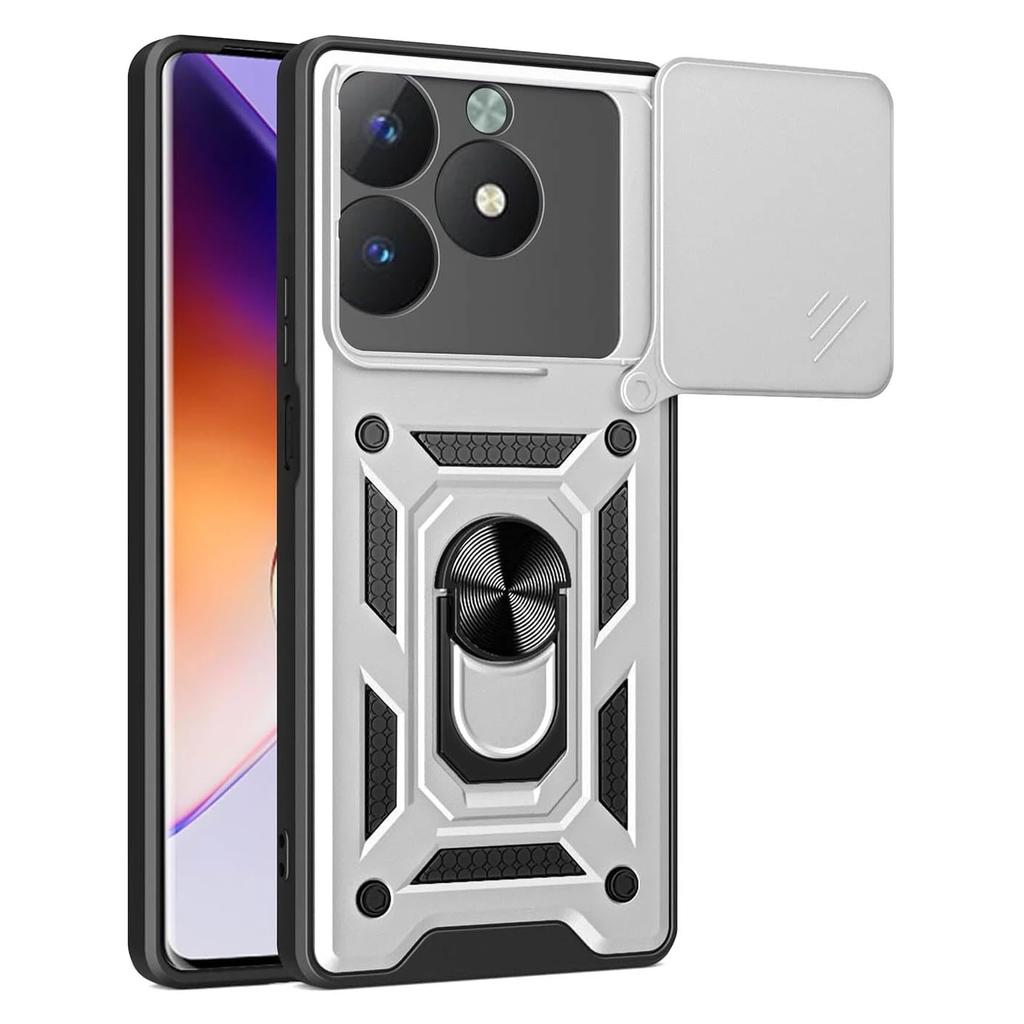 Armor Case For Realme C63 4G Cover For Realme C61 With Lens Protection Ring Magnetic Stand Holder Coque Fundas