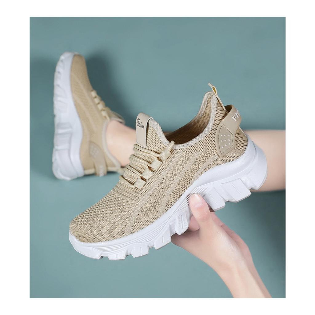 Women's Shoes Summer New Sports Shoes Breathable Running Shoes Thick Sole Wear-resistant Single Shoe Comfortable Versatile Casual Shoes