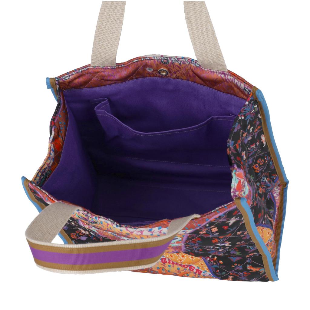 Tsumori Chisato Garden Golf Club Quilt Handbag, Purple