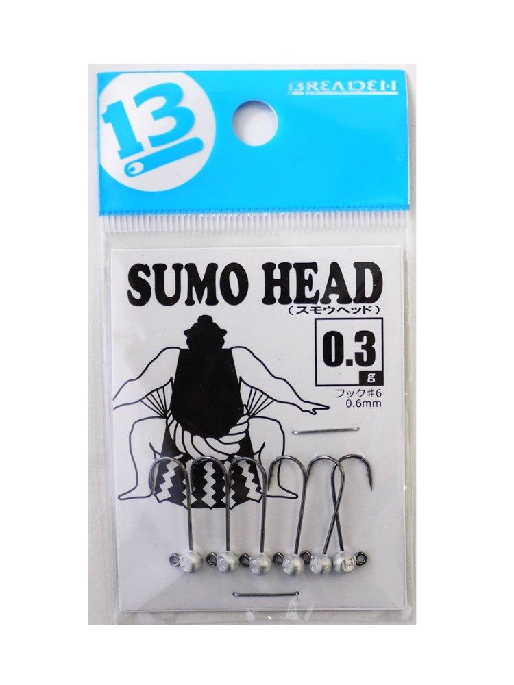 

BREADEN Jig Head Smo Head Hook 0.6mm (6 pieces) 0.3g.