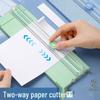 Portable Guillotine Paper Cutter with Round Corner Utility Knife for Students and Office Use