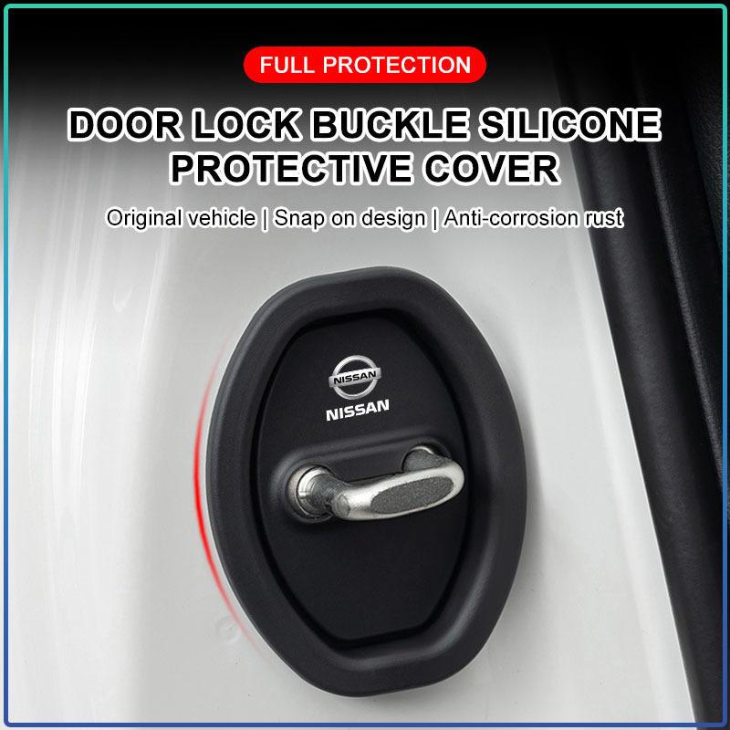 4 Stück Auto Türschloss Schutzabdeckung Türschloss Abdeckung Hülle Auto Styling Für Nissan Nismo Tiida Sylphy Teana X Trail T30 T32 Almera Qashqai J10 J11 GTR
