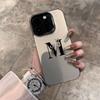 Flower Letter M Anti Fall Soft Shell, Simple and High-end Air Cushion For iPhone 11 12 13 14 15 16 17 XS XR X 12 13 Plus Pro Max SE Series Beautiful