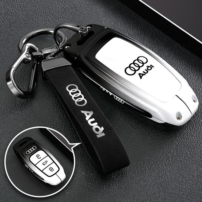 New For T A6 A7 A8 E-tron Q5 Q7 Q8 C8 D5 Transparent TPU Car Remote Key Case Cover Shell Keyless Holder Fob Keychain Accessories