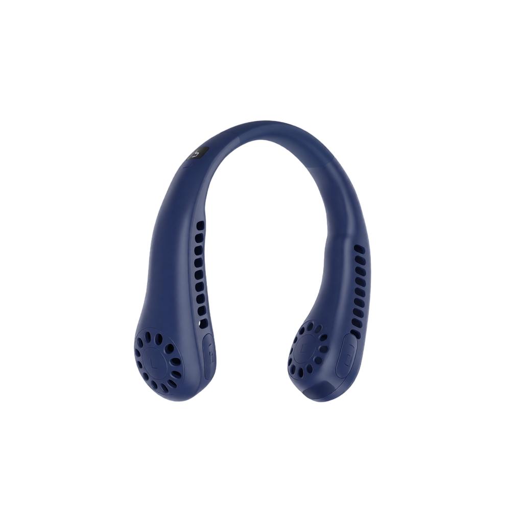 USB Rechargeable Bladeless, Portable Hands Free Personal Fan with 3 Speeds and Adjustable Angle for Outdoor Travel