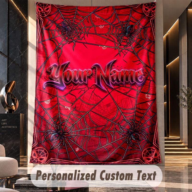 Halloween (112) Theme Custom Tapestry Personalized Custom Name Text Wall Hanging Tapestry Home Decor Background Cloth