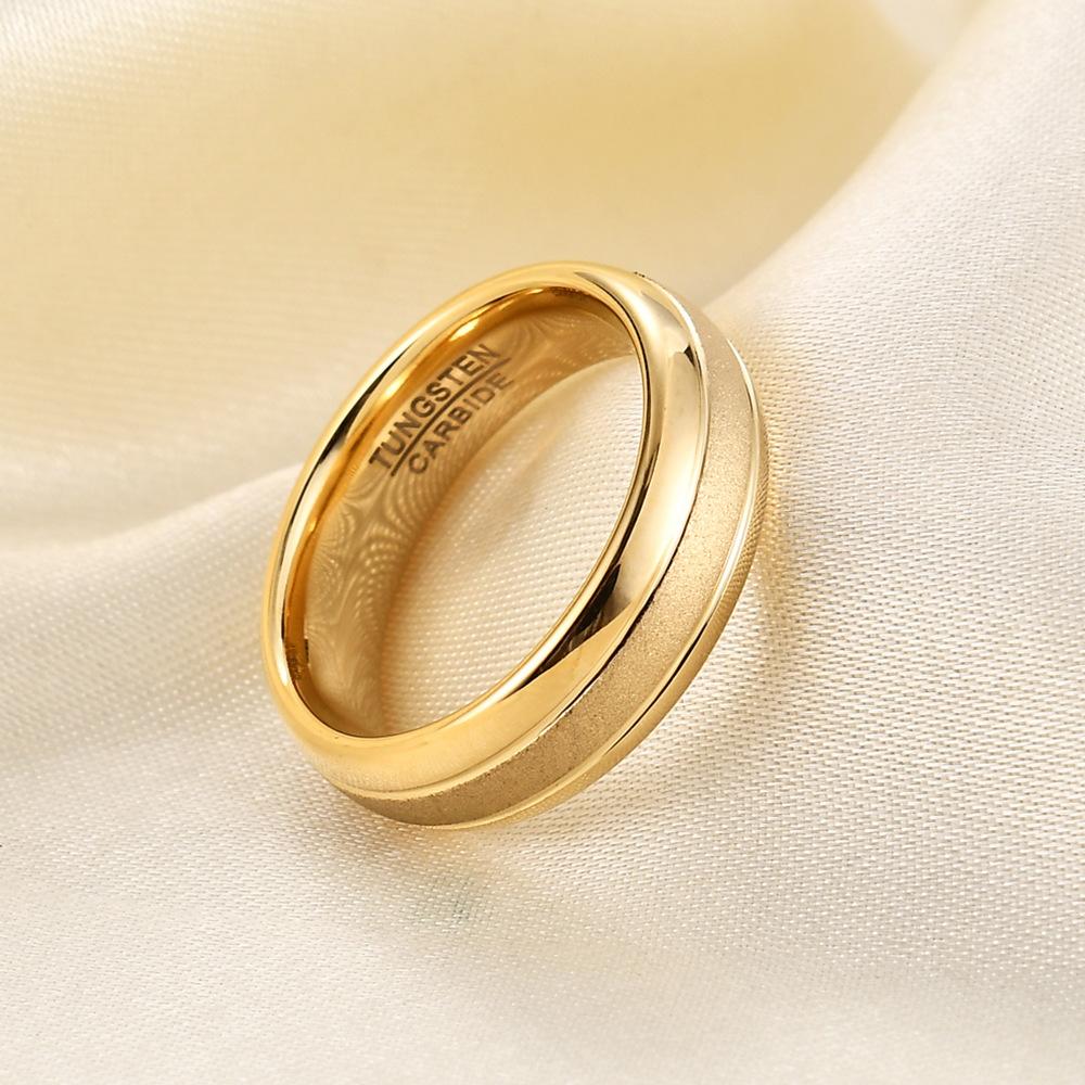 6MM Matter Wolframring Paar Eheringe Schlichter Unisex-Ring für Männer Frauen