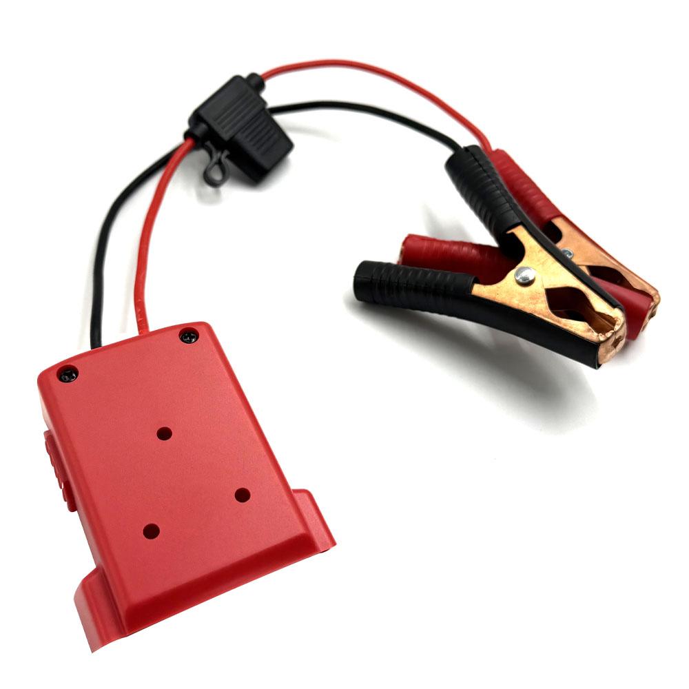Igniter Jump Starter for Makita DeWalt Milwaukee 18V Battery Car Booster Cable with Fuse Automotive Emergency Power DIY Adapter