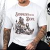 Funny Halloween Shirt, Devil T Shirt, Tattoo Clothing, Halloween Party Tee, Begging Devil T, Gift for Dad, Present for Son, Gig Wear, Tat T