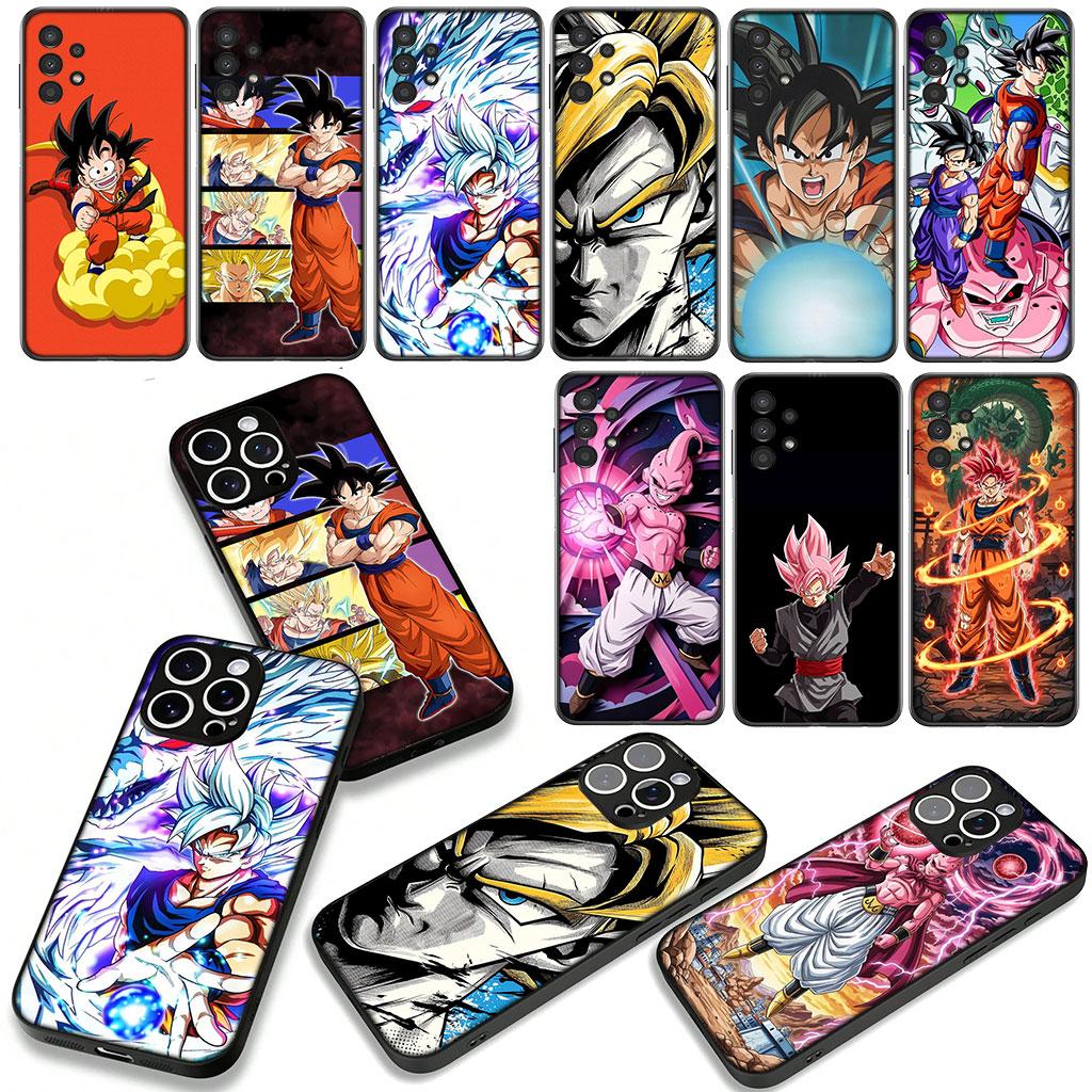 for Samsung Galaxy S25 S24 S22 S23 FE Ultra Plus A56 A05 A06 A15 A16 A55 S7 Edge Phone Case Majin Buu Dragons Son Gokus Balls