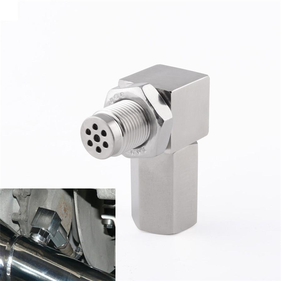 2Pcs Universal Oxygen Sensor Extender 90 Degree 02 Bung Extension Catalytic Converter O2 Oxygen Sensor Spacer