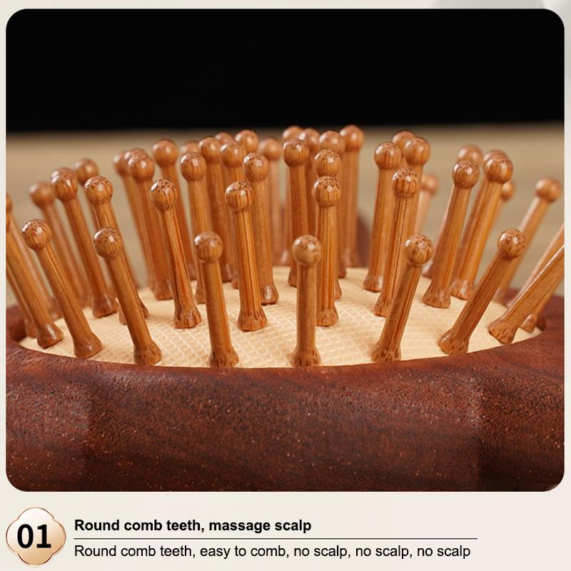 Haarpflege Tierform Luftkissen Sandelholzkamm Tragbarer Antistatischer Massagekamm Lindert Kopfhaut Luftkissenkamm Geschenk