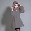 New Women's Imitation Mink Coat Slim Fit and Warm Hooded Imitation Fur Coat Women's Long