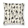 Halloween Witch Raven Square Putetrekk dekorasjon Gotisk Okkult Magic Witchy Putetrekk for sofa Bil Putetrekk