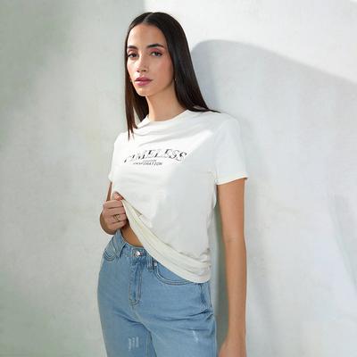 Virgio Damen-Top in regulärer Länge, regulärer Passform, Rundhalsausschnitt