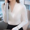 Women's Elegant V-Neck Long Sleeve Knit Base Top