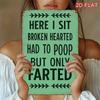 1pc Funny Metal Tin Sign Vintage Wall Decor