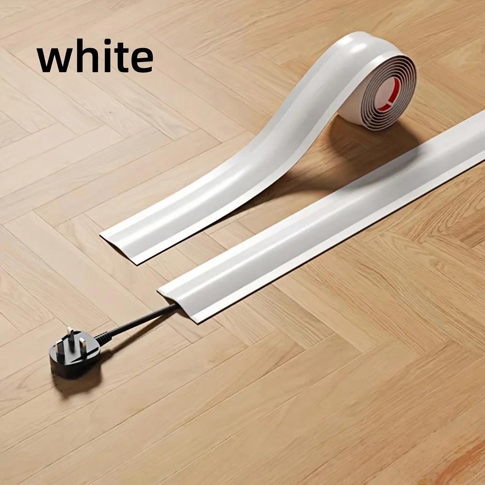 1 Roll of Self-adhesive PVC Wire Protector, Wire Manager, Self-adhesive Wire Hider, 118.1inch Flexible Wire Protector