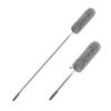 Stainless Steel Extendable Duster With Synthetic Fiber Head For Home Cleaning