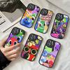 Cartoon R-Rainbow Friends For IPhone 16 15 14 13 12 11 Pro Max Plus Leather Phone Case