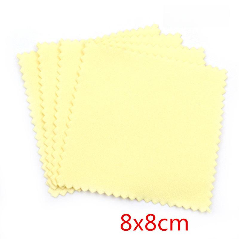 10pcs Polish Polishing Cloth Silver Color Cleaning Polishing Cloth Soft Clean Wipe Wiping Cloth For Silver Gold Jewelry Tools
