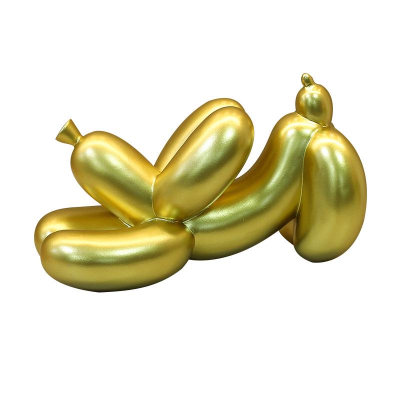 Abstract Balloon Dog Ornament: Nordic Home & Office Decor