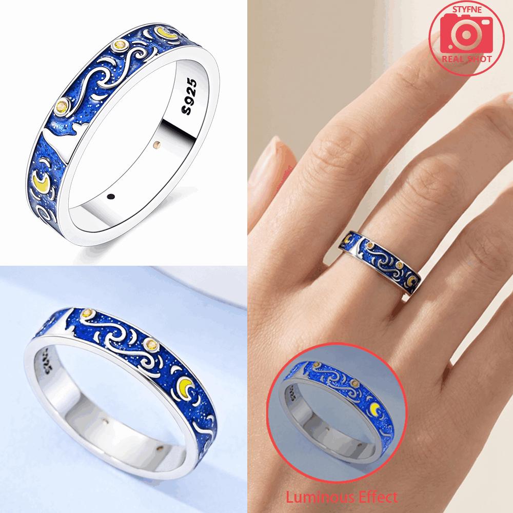 Den svatého Valentýna 925 Sterlingového stříbra Černý & Růžový Srdce Lesklé Zirkonové Prsteny Trendy Prsten pro Ženy Dárek Lásky DIY Jemné Šperky