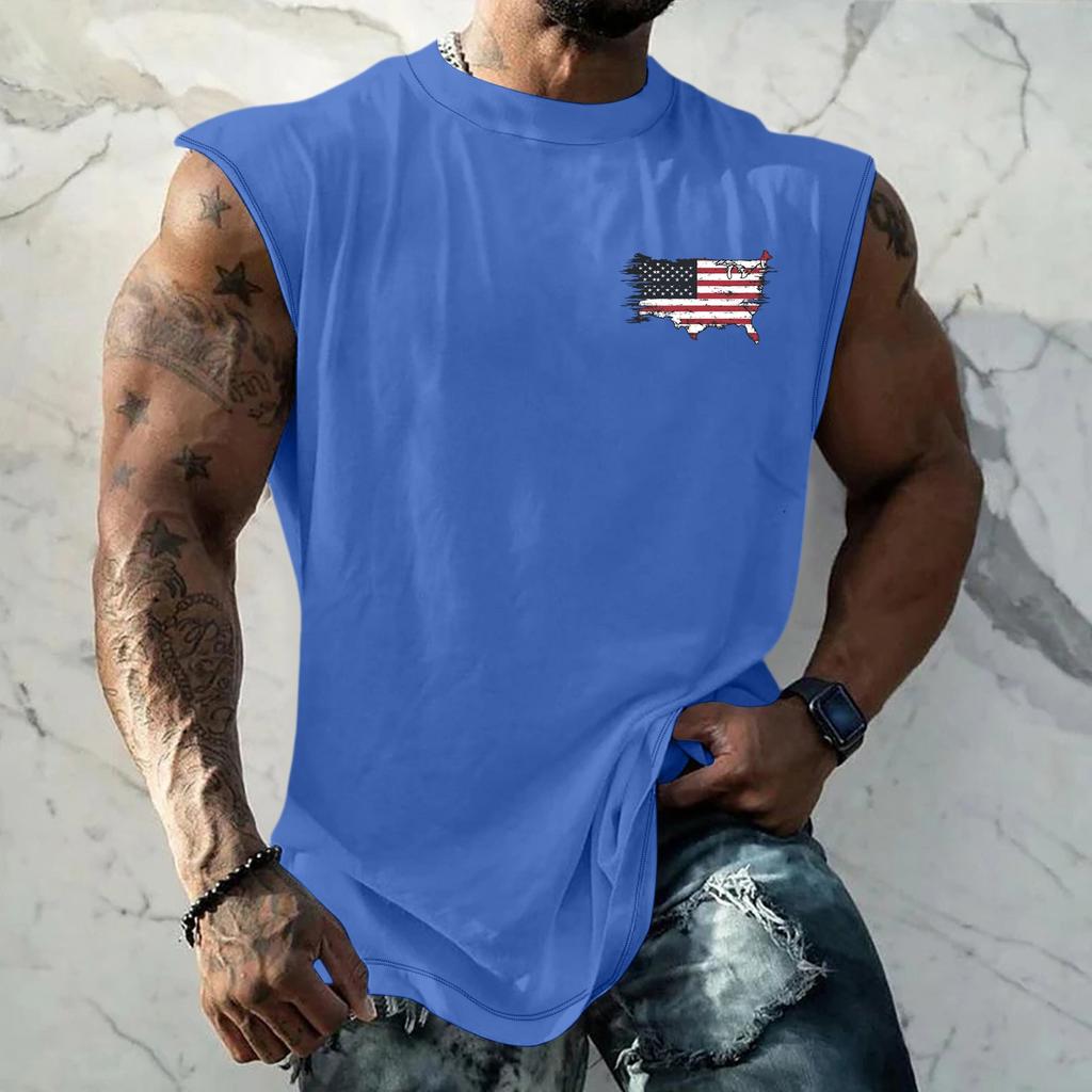 Chaleco y Chaleco Estampados para Adelgazar y Ejercicio de Fitness para Hombres, Forma de I Ancha en los Hombros y Centro de la Espalda para Hombres