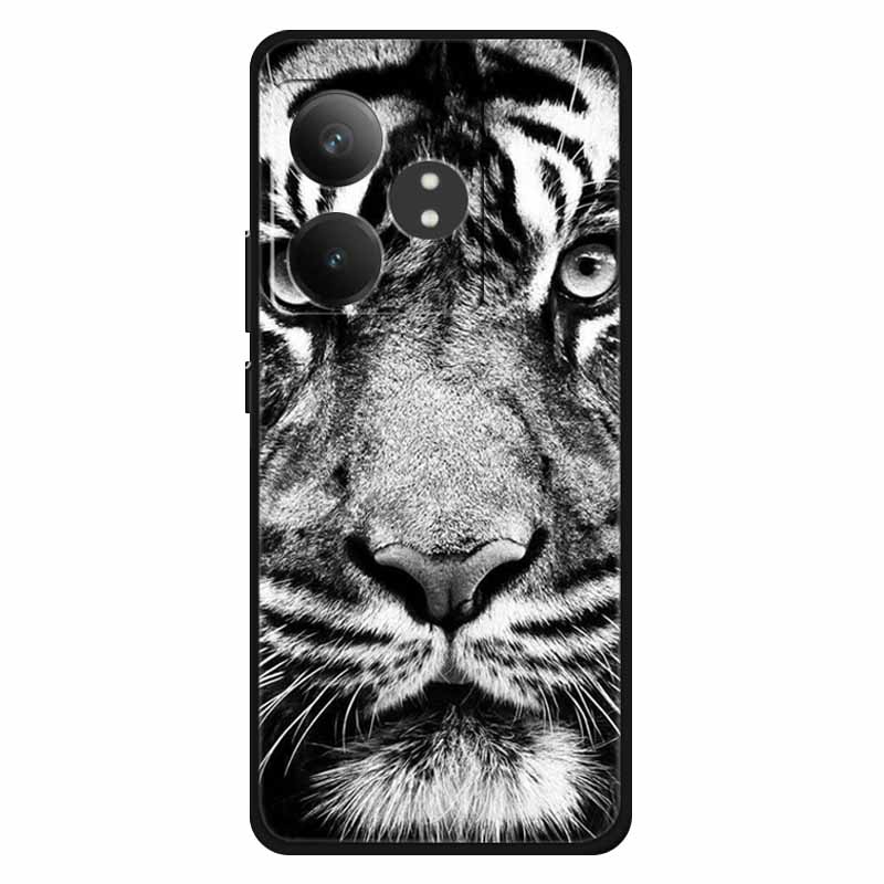 For Realme GT 6T Case Silicone Soft Lions Cat TPU Back Cover For Realme GT Neo6 Cases Protective GT6t 5G Fashion Lovely Shell