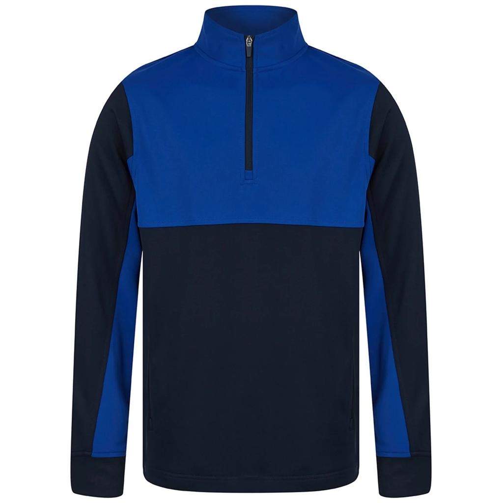 Finden & Hales Mens Colour Block Quarter Zip Tracksuit Top