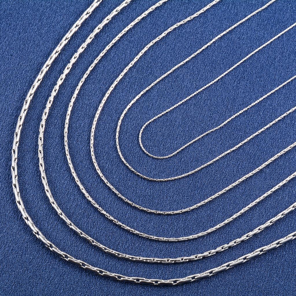 Dainty 316L Stainless Steel Thin Necklace Cable Chain On the Neck for Women Men's Hip Hop Choker Jewelry Accessories Her Gift