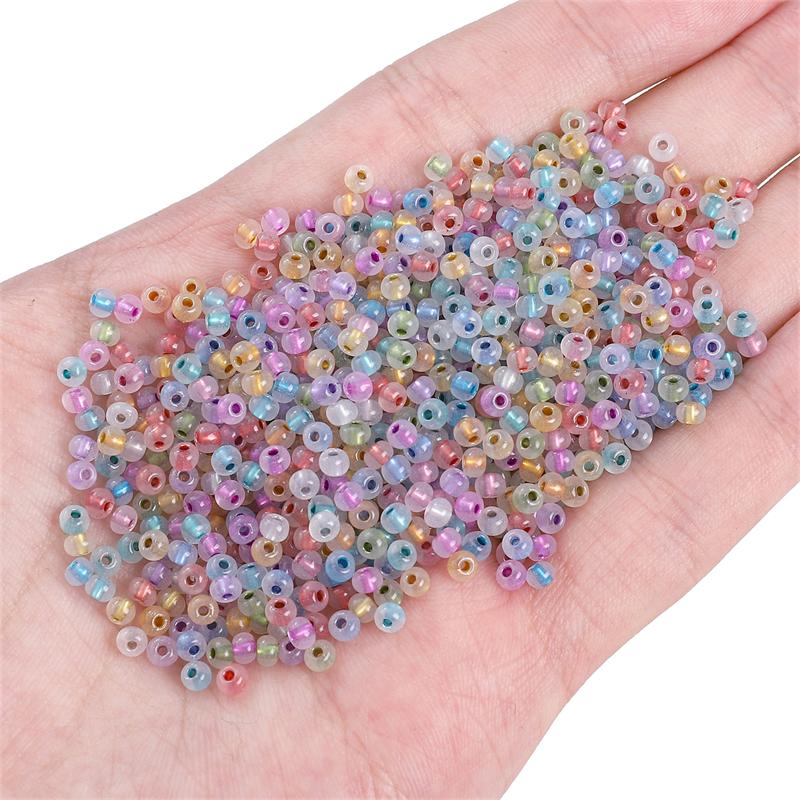 450G Charm Czech Glass Protein Silver Plating Seed Beads DIY Bracelet Necklace For Jewelry Making Accessories