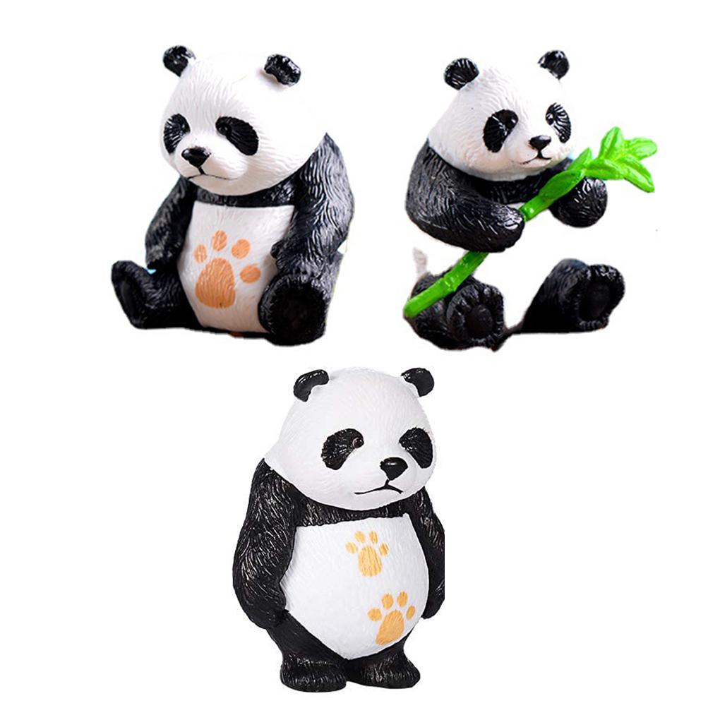 Panda Toy Amusing Exquisite Appearance Difference Display DIY Landscaping Accessories Eye-catching Decorative Embellishment