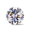 Moissanit D barvy, volný kámen, kulatý brus, 1 karát, design Osmi srdcí a šípů.