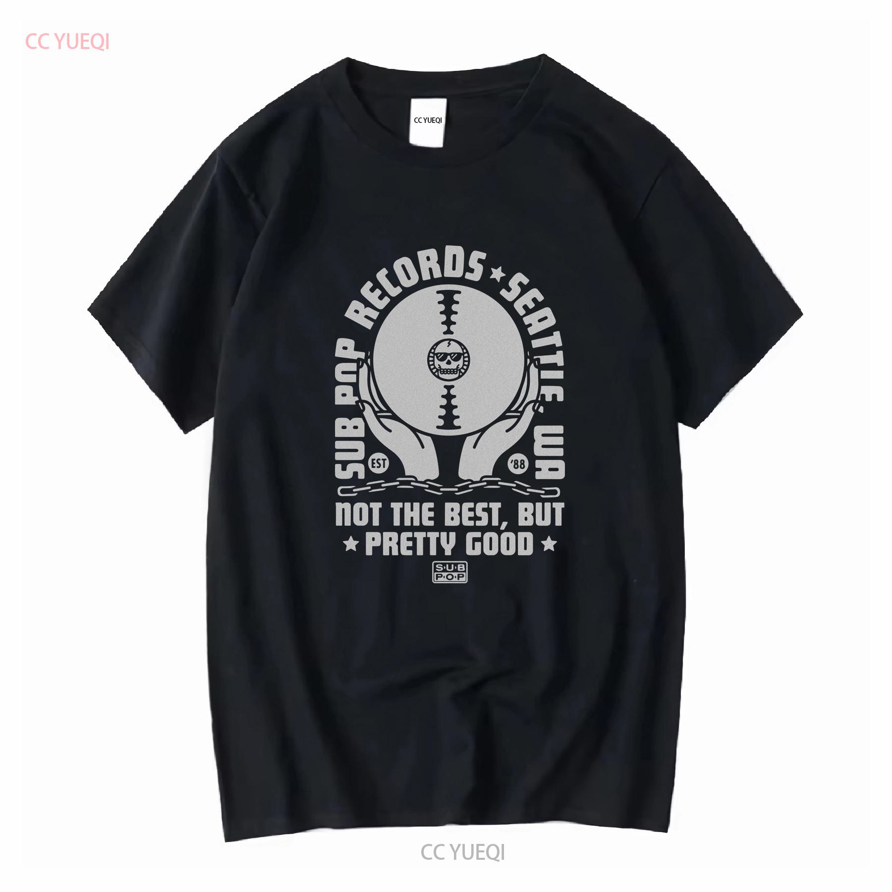 

Sub Pop Records Grunge Music Store Seattle T Shirt Medium vintage Washed Soft Unisex Top For Everyday Wear Versatile homme 4XL