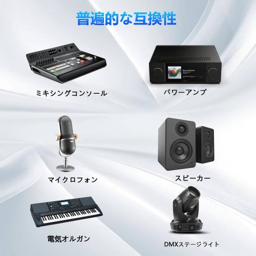 CERRXIAN 2-Piece 3-Pin XLR to 3-Pin XLR Adapter Cable, 33cm (XLR Male) for Microphones, Mixers, Speakers, Guitars, KTV Equipment, Studio Recording, an