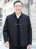 Men's Autumn/Winter Thickened Cotton-Padded Jacket for Middle-aged and Elderly, Dad's Lapel Jacket, Outerwear.