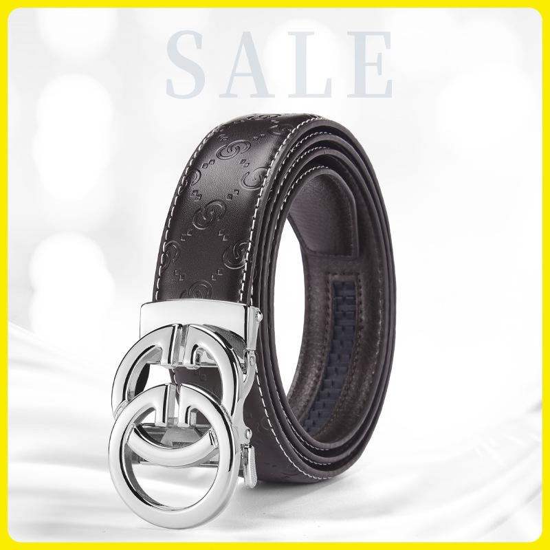 

Men s Trendy Versatile Embossed Leather Belt for Business and Casual Wear 120 cm