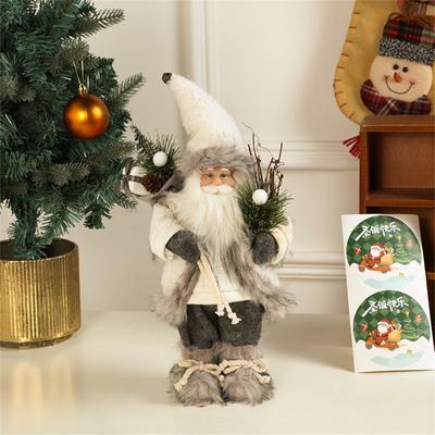 Teleskop Puppe Weihnachten Puppe Ornamente Cartoon Gestrickte Alte Mann Schneemann Elch Dekorative Ornamente