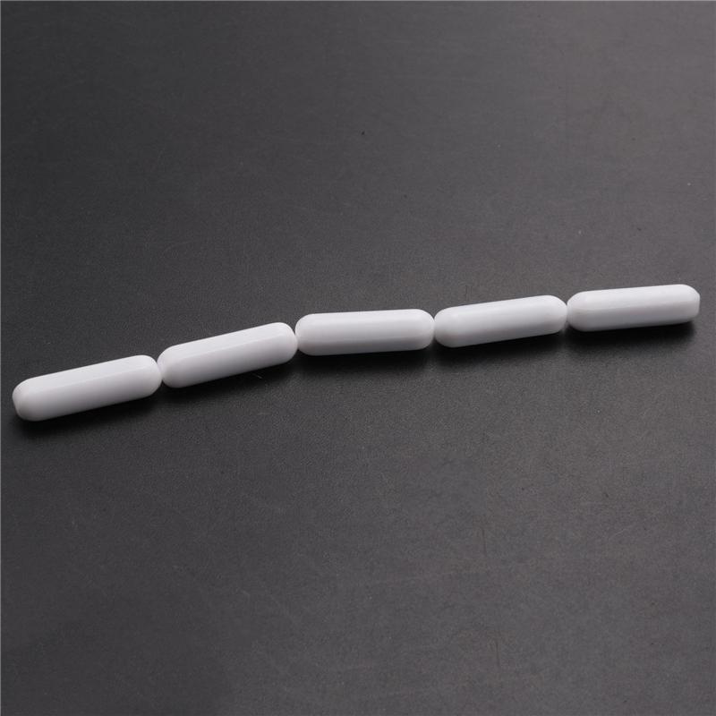 ABUL-40 Pieces PTFE Magnetic Stirrer Mixer Stir Bar Laboratory Bar Stir Plate Magnet Stir Rod Magnetic (7X25mm)