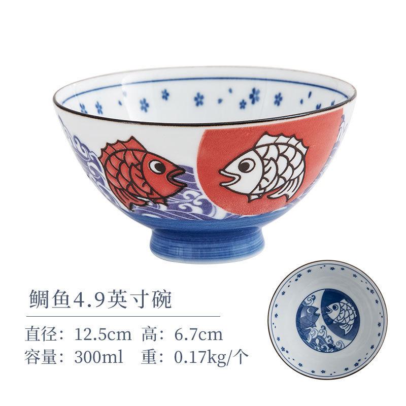 Japanese Import Shiba Inu Underglaze Ceramic Bowl Small Rice Dish Cat Dog Pet Tableware Set