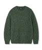 NODU Adn Heathered Hatch Round Semi-Overfit Long Sleeve Knit [Green]