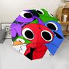 Rainbow Friends3 Print Automatic Umbrella, 8 Rib Iron Frame, Plastic Handle, Suitable for Outdoor Travel &Daily , Ideal Gift