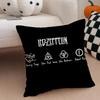 Fashion Iconic LLed ZeppelinS Rock Cushion Cover Throw Pillow Cover Hidden Button Durable Polyester Chair Cushion