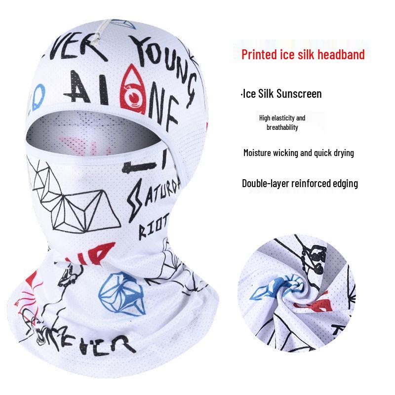 Unisex Summer Cycling & Motorcycle Full Face Windproof Headgear